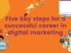 Five key steps for a successful career in digital marketing