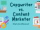 differences between copywriters and content marketers